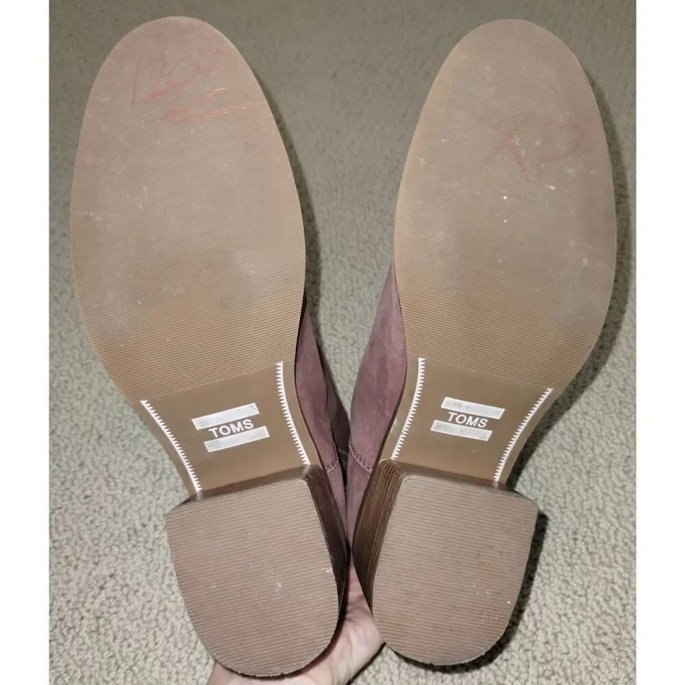 TOMS Women's Burnt Henna Leather Esme Bootie (Size 9.5)